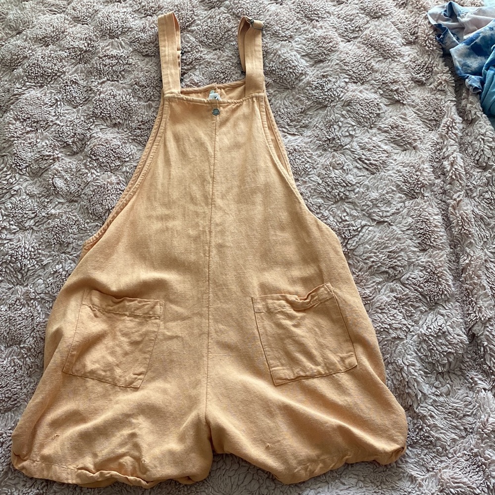 Orange Roxy Overalls - Picture 2 of 4